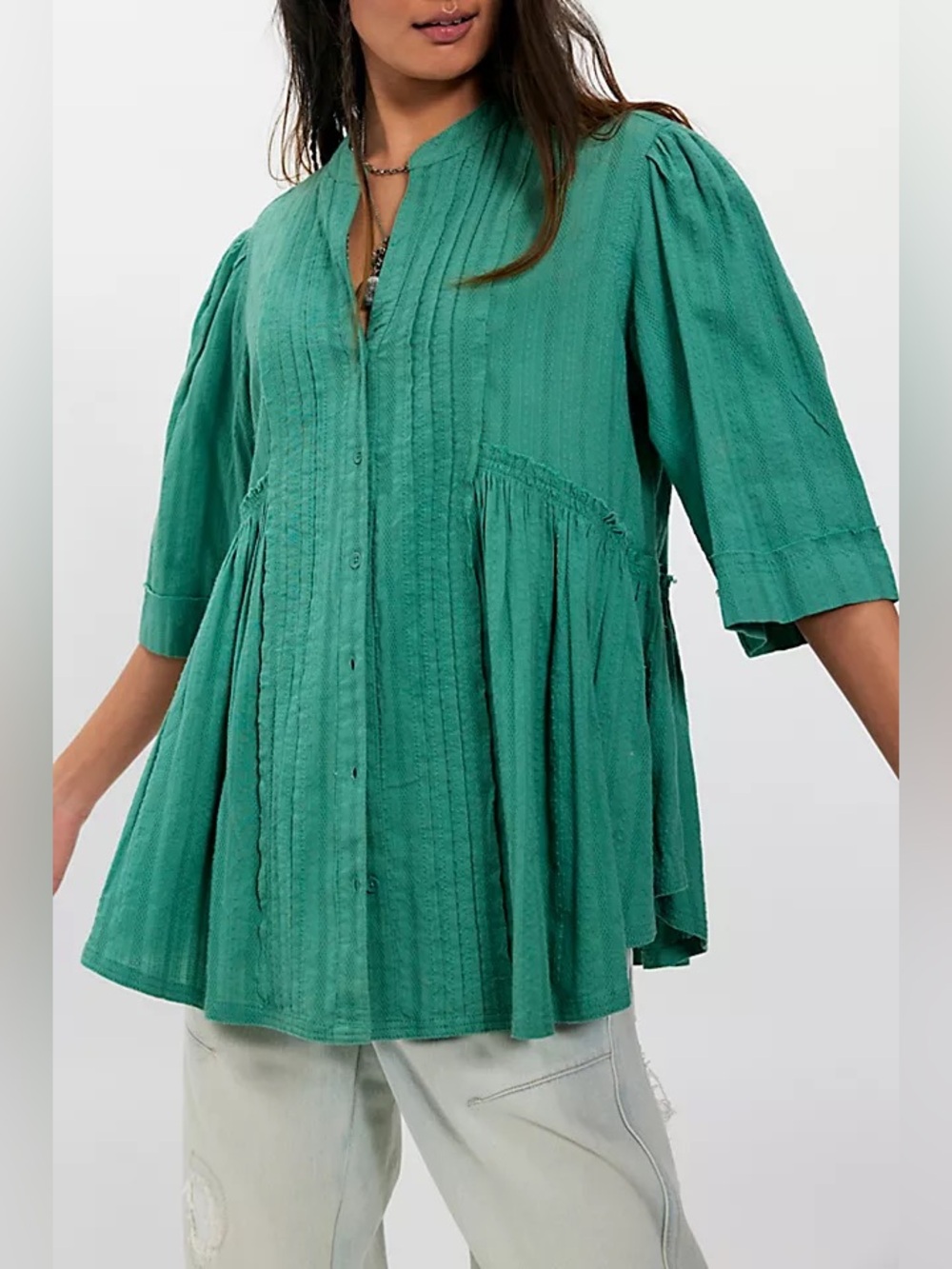 FREE PEOPLE WILLOW BUTTON DOWN